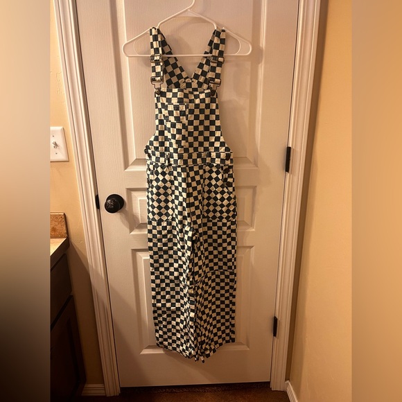 ROOLEE blue and white checkered overalls - Picture 3 of 4